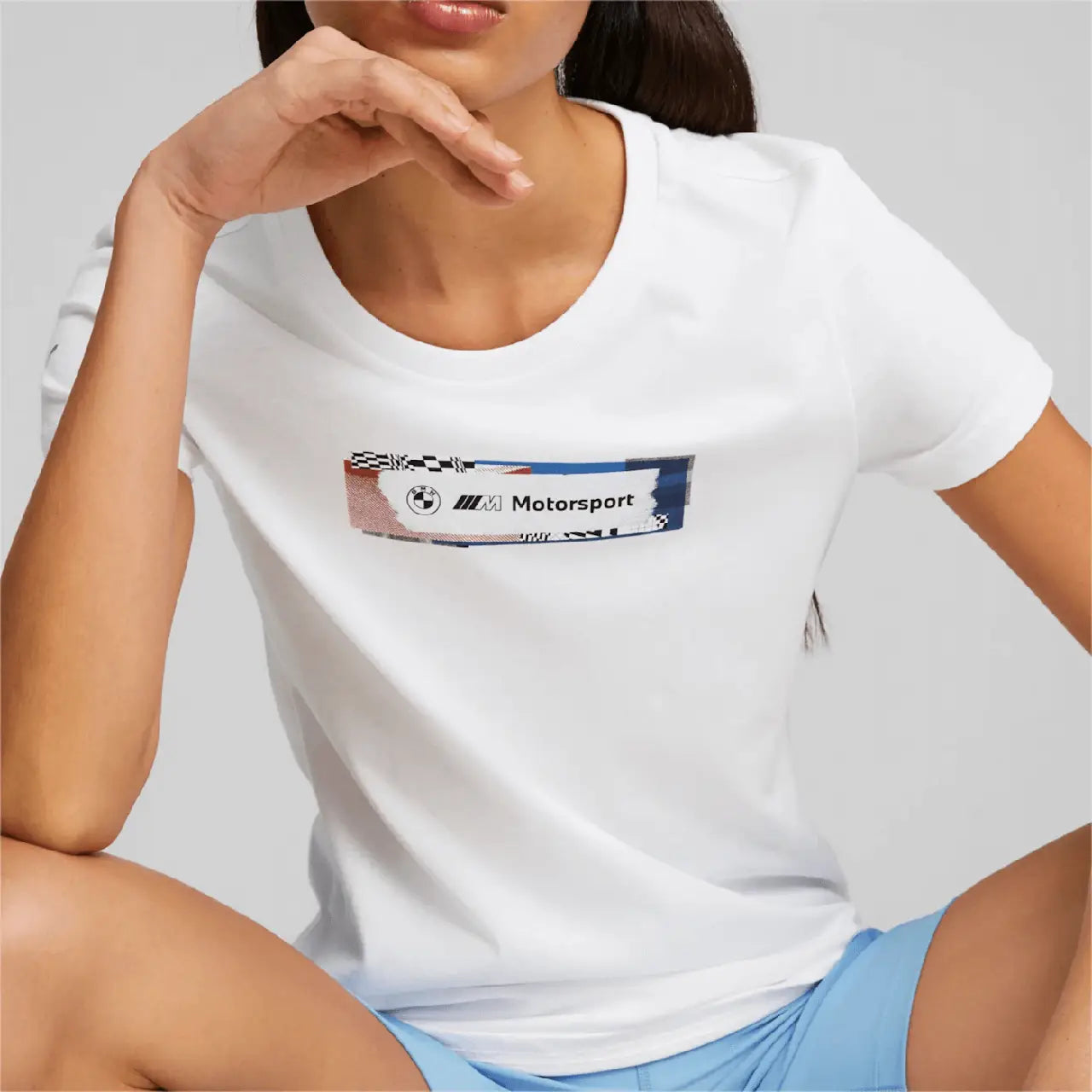 BMW M MOTORSPORT STATEMENT TEE WOMEN WHITE