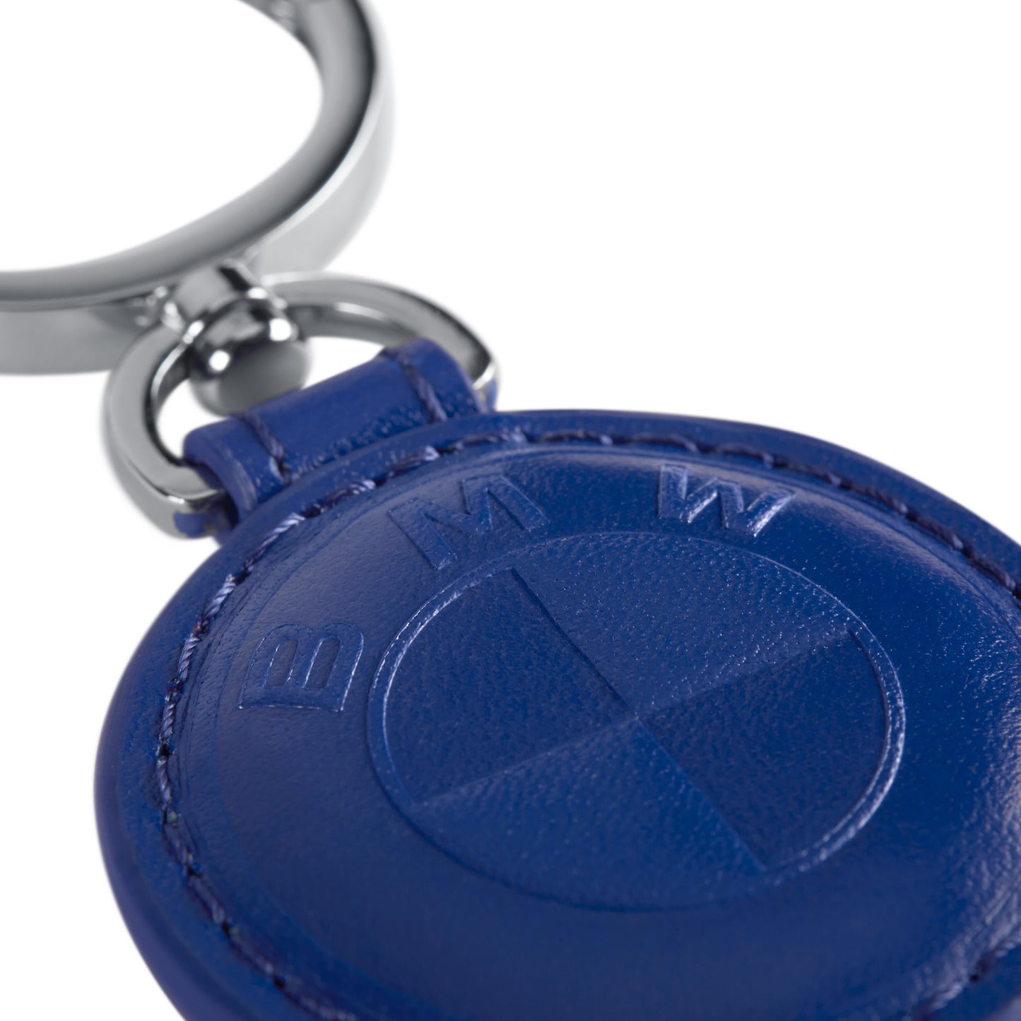 BMW KEY RING LEATHER BLUE