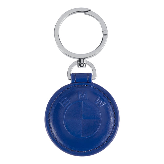 BMW KEY RING LEATHER BLUE