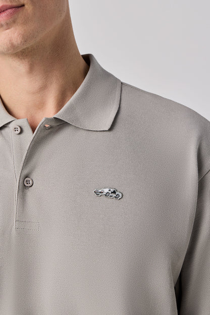 BMW POLOSHIRT Z1 PIXEL CAR OVERSIZED GREY