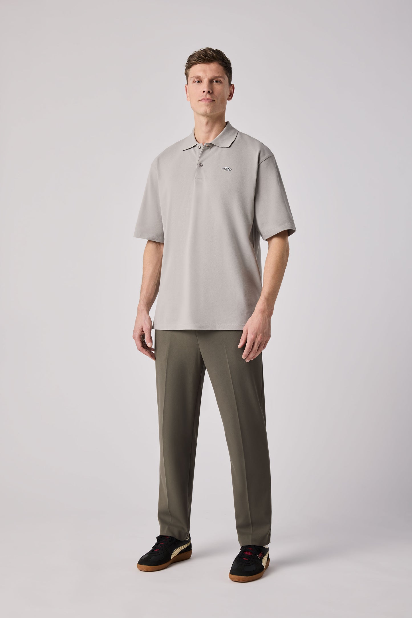 BMW POLOSHIRT Z1 PIXEL CAR OVERSIZED GREY
