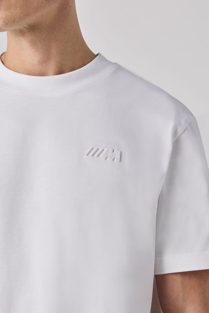 BMW M T-SHIRT LOGO REVERSE UNISEX WHITE