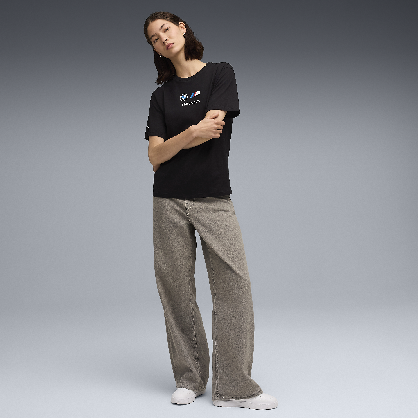 BMW MMS Women ESS+ LOGO TEE II BLACK