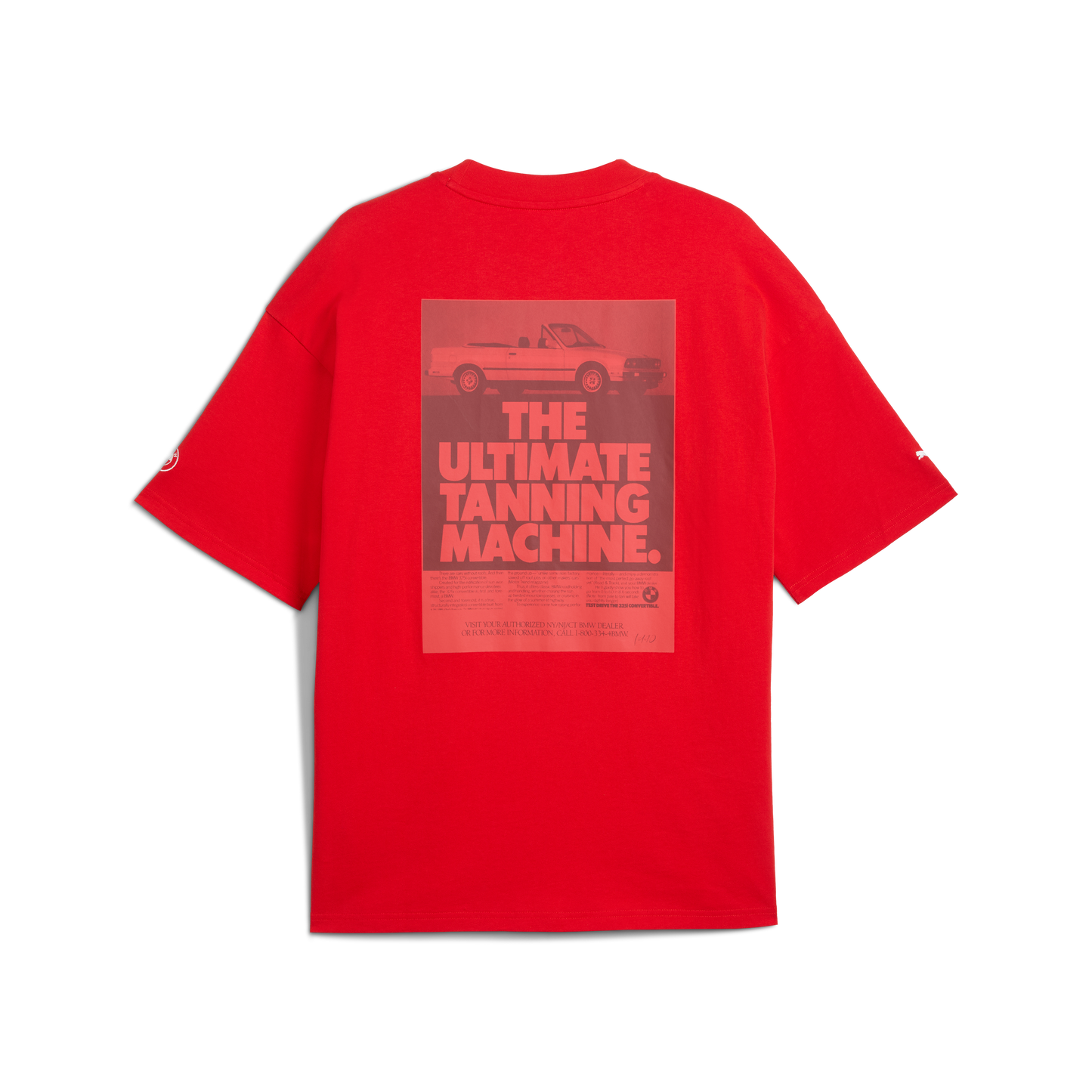 BMW 50Y 3 SERIES GRAPHIC CAR TEE UNISEX RED