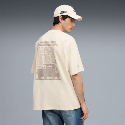 BMW 50Y 3 SERIES GRAPHIC CAR TEE UNISEX BEIGE