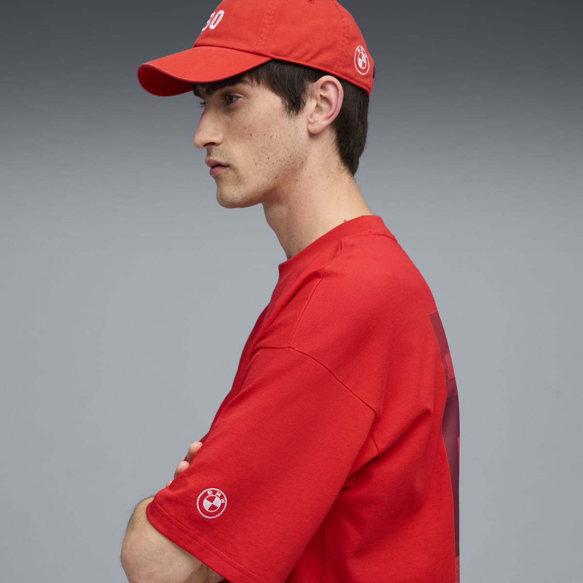 BMW 50Y 3 SERIES GRAPHIC CAR TEE UNISEX RED