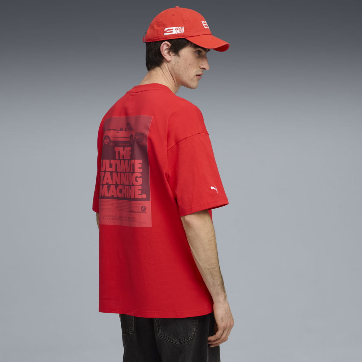 BMW 50Y 3 SERIES GRAPHIC CAR TEE UNISEX RED