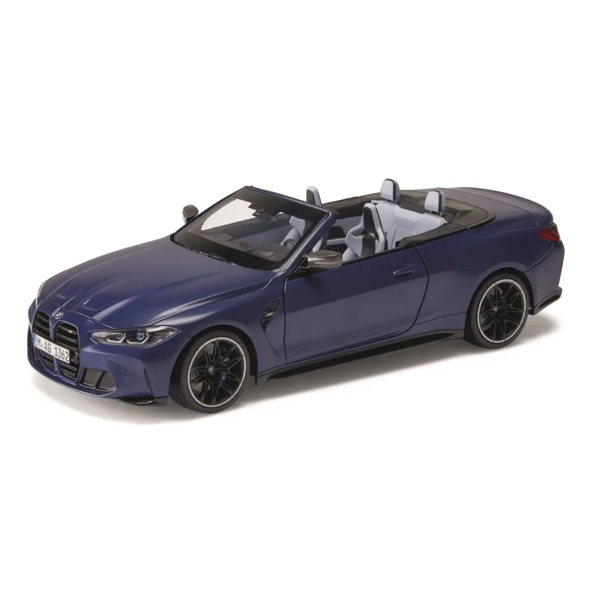BMW MINIATURE M4 CABRIO (G83) METALLIC BLUE 1:18