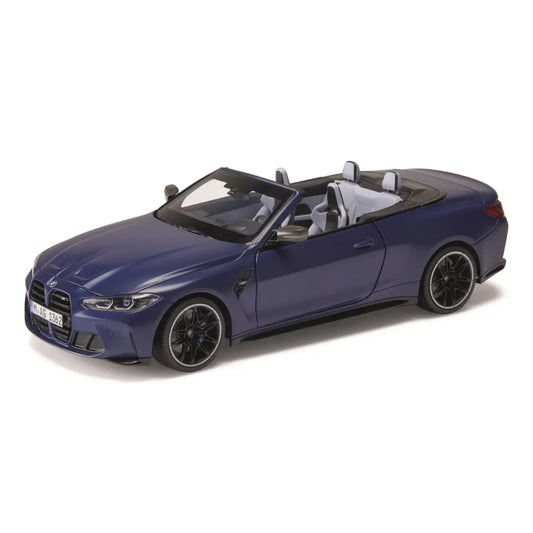 BMW MINIATURE M4 CABRIO (G83) METALLIC BLUE 1:18