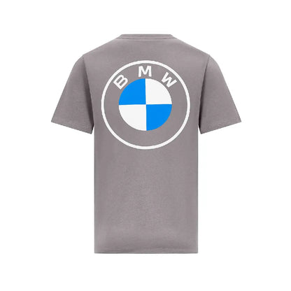 BMW T-SHIRT LOGO REVERSE UNISEX GREY