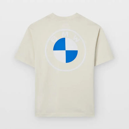 BMW T-SHIRT LOGO REVERSE UNISEX LIGHT GREY