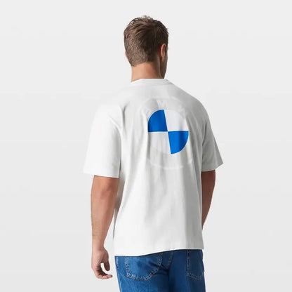 BMW T-SHIRT LOGO REVERSE UNISEX LIGHT GREY